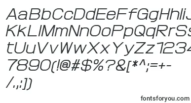  ProtofetMediumitalic font