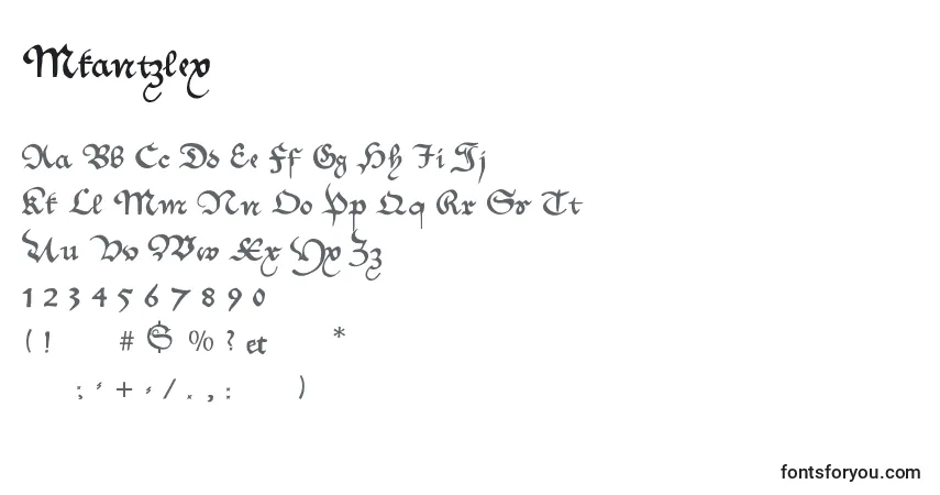 Schriftart Mkantzley – Alphabet, Zahlen, spezielle Symbole
