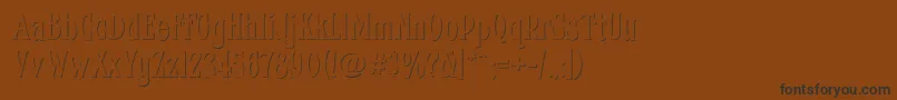 Подробнее о шрифте Fhacondfrenchshadenc Шрифт Fhacondfrenchshadenc – чёрные шрифты на коричневом фоне