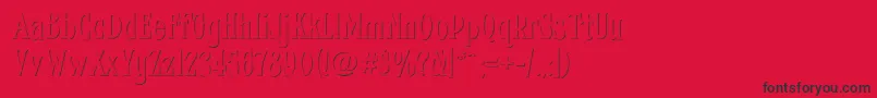 Fhacondfrenchshadenc Font – Black Fonts on Red Background