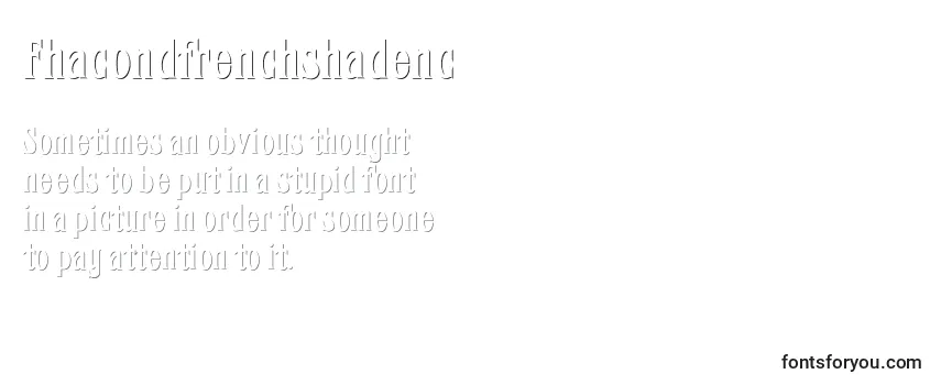 Шрифт Fhacondfrenchshadenc (49894)