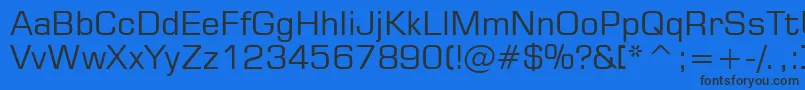 StMicrosquare Font – Black Fonts on Blue Background