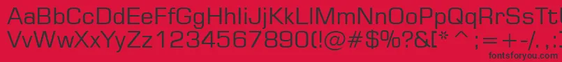 StMicrosquare Font – Black Fonts on Red Background