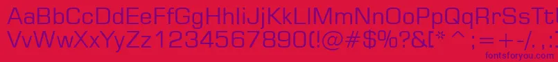 StMicrosquare Font – Purple Fonts on Red Background