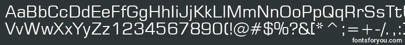 StMicrosquare Font – White Fonts on Black Background