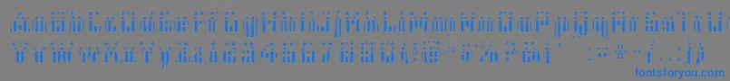 Cfb1AmericanPatriotSpangle2Bold-Schriftart – Blaue Schriften auf grauem Hintergrund