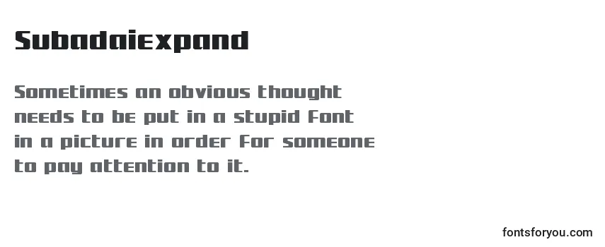 subadaiexpand, subadaiexpand font, download the subadaiexpand font, download the subadaiexpand font for free