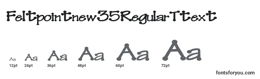 sizes of feltpointnew35regularttext font, feltpointnew35regularttext sizes