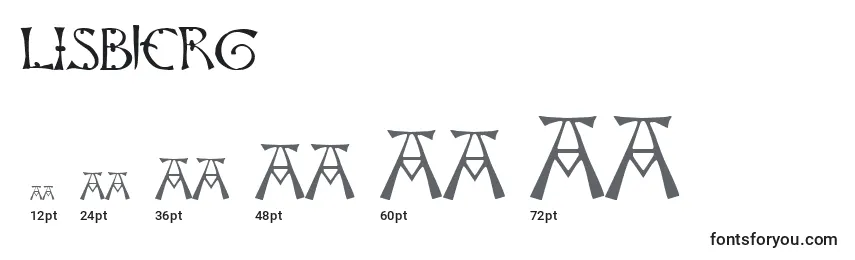 sizes of lisbjerg font, lisbjerg sizes