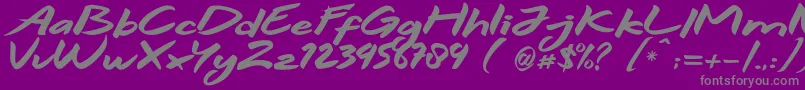 Hitam Font – Gray Fonts on Purple Background