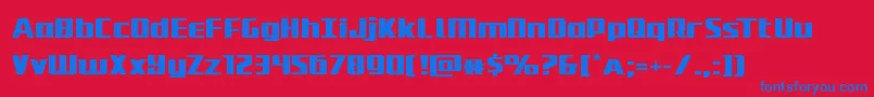 Шрифт Subadaiexpand – синие шрифты на красном фоне