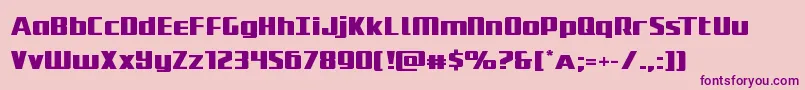Subadaiexpand Font – Purple Fonts on Pink Background