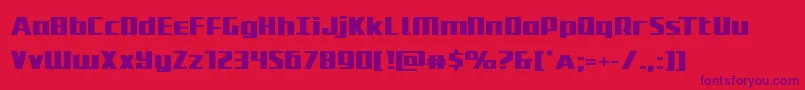 Subadaiexpand Font – Purple Fonts on Red Background