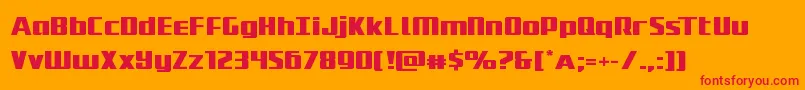Subadaiexpand Font – Red Fonts on Orange Background