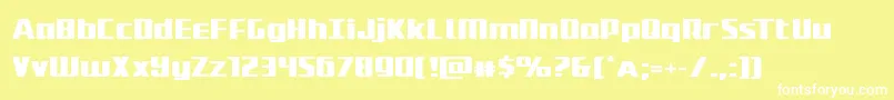Subadaiexpand Font – White Fonts on Yellow Background