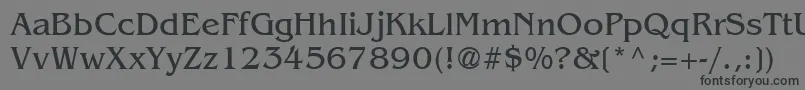BenguiatRegular Font – Black Fonts on Gray Background