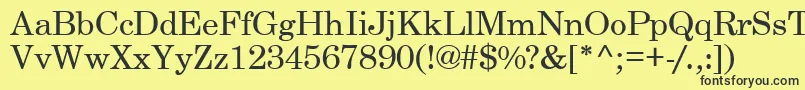 CenturySchoolbookSsi Font – Black Fonts on Yellow Background