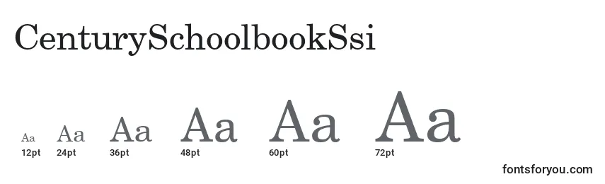 Размеры шрифта CenturySchoolbookSsi