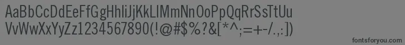 TraditionellsansNormal Font – Black Fonts on Gray Background