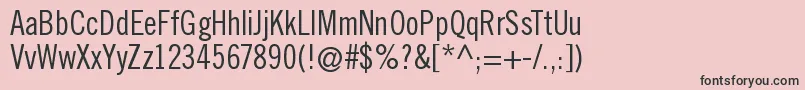 TraditionellsansNormal Font – Black Fonts on Pink Background