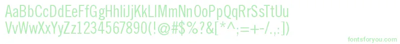 TraditionellsansNormal Font – Green Fonts on White Background