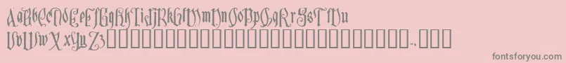 Sauerkra Font – Gray Fonts on Pink Background