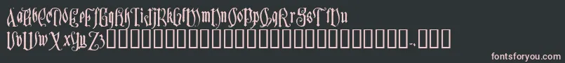 fuente Sauerkra – Fuentes Rosadas Sobre Fondo Negro