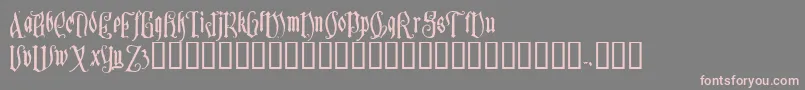 Sauerkra Font – Pink Fonts on Gray Background