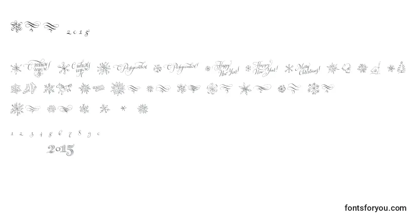 A fonte Ptny2015 – alfabeto, números, caracteres especiais
