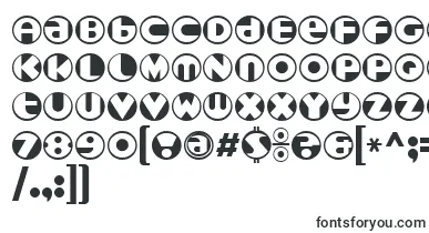  Roundel font