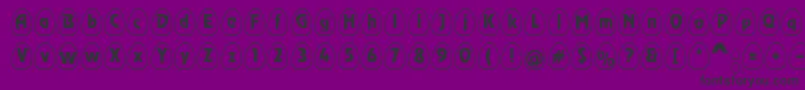 EggswhiteBecker Font – Black Fonts on Purple Background