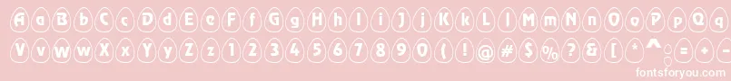 EggswhiteBecker Font – White Fonts on Pink Background