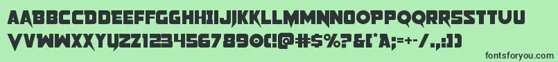 Pistoleer2 Font – Black Fonts on Green Background