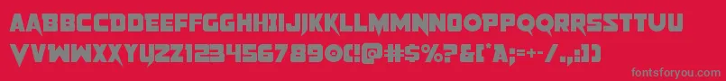 Pistoleer2 Font – Gray Fonts on Red Background