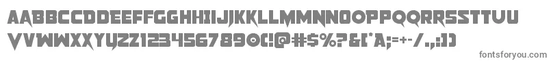 フォントPistoleer2 – 白い背景に灰色の文字