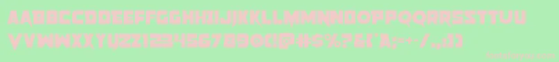 Pistoleer2 Font – Pink Fonts on Green Background