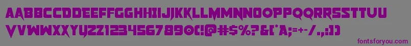 Шрифт Pistoleer2 – фиолетовые шрифты на сером фоне