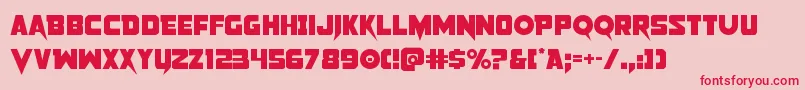 Pistoleer2 Font – Red Fonts on Pink Background