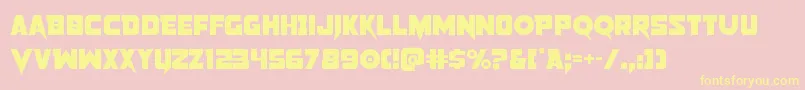 Pistoleer2 Font – Yellow Fonts on Pink Background