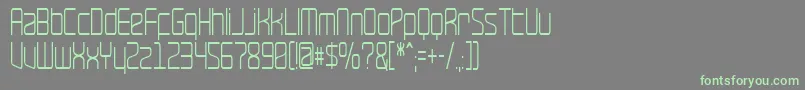 RaveNarrow Font – Green Fonts on Gray Background