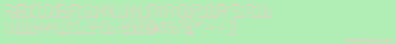 RaveNarrow Font – Pink Fonts on Green Background