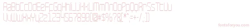 RaveNarrow-Schriftart – Rosa Schriften auf weißem Hintergrund