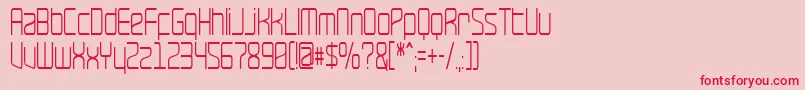 RaveNarrow Font – Red Fonts on Pink Background