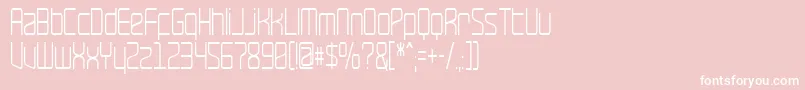 RaveNarrow Font – White Fonts on Pink Background