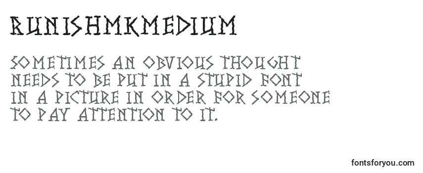 Review of the Runishmkmedium Font