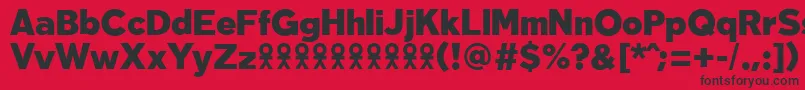 TabarraproBlackFfp Font – Black Fonts on Red Background