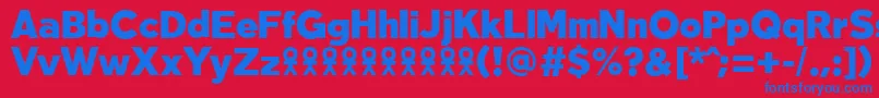 TabarraproBlackFfp Font – Blue Fonts on Red Background