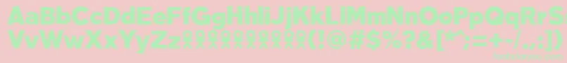 TabarraproBlackFfp Font – Green Fonts on Pink Background