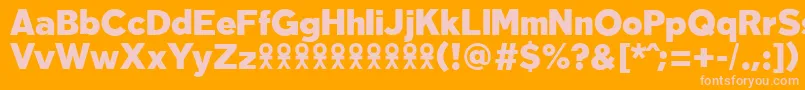 TabarraproBlackFfp Font – Pink Fonts on Orange Background