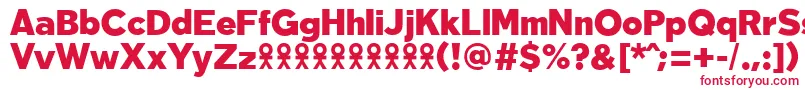 Шрифт TabarraproBlackFfp – красные шрифты на белом фоне